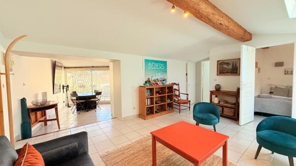 Appartement de caractère avec terrasse – Centre historique de Béziers – Vendu meublé