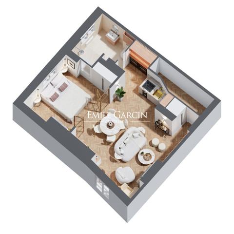A vendre - appartement - 40 m² - Paris - 75006 - Saint Sulpice