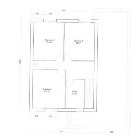 Maison en clos couvert