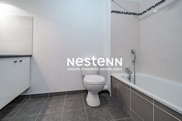 A vendre appartement T2 BBC de 42 m² au 1er et dernier étage avec balcon et parking privatif