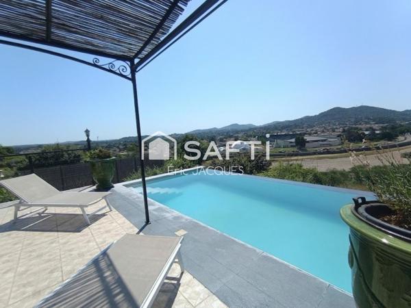 Villa avec vue panoramique Cévennes et Gardon