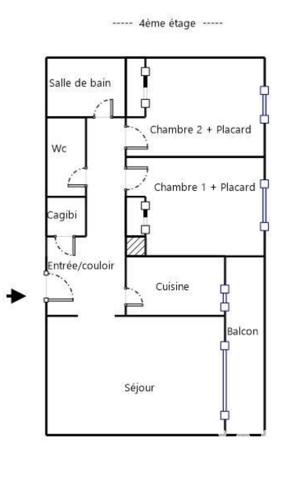 Appartement à vendre 3 pièces 53 m² Le Cannet