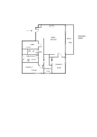 Appartement à vendre 4 pièces 69 m² Boissy-Saint-Léger