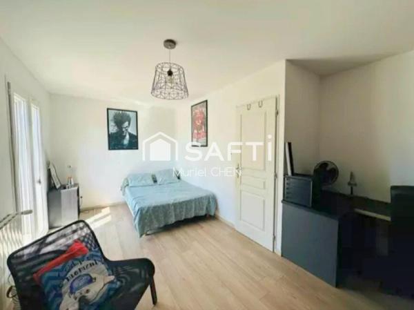 AUBORD, villa 157 m2, terrain arboré piscine