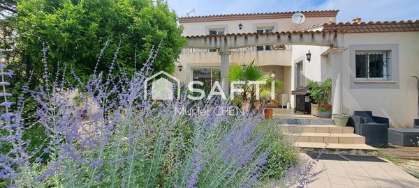 AUBORD, villa 157 m2, terrain arboré piscine