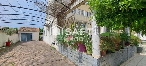 AUBORD, villa 157 m2, terrain arboré piscine