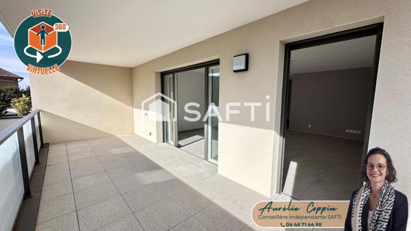 Appartement neuf T3 70 m² terrasse garage Pont-de-Chéruy