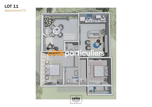 Vente Appartement62,19 m² - 3 Pièces - LE GOSIER (97190)