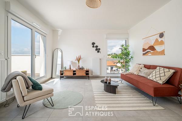 Toit terrasse à Corbas avec garage double