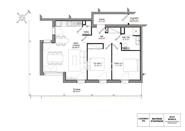 Appartement
         3 pièces
        - 66 m² 329 000 € *