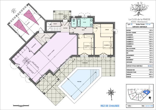 Terrain avec permis de construire purgé de tout recours