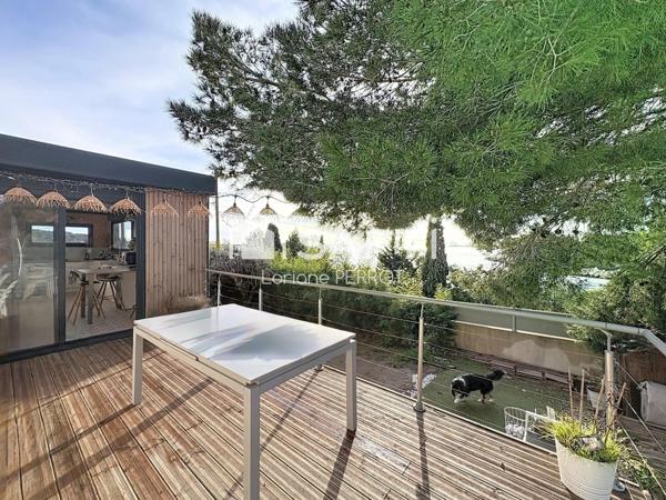 Vue Mer à Martigues , plage juste en face