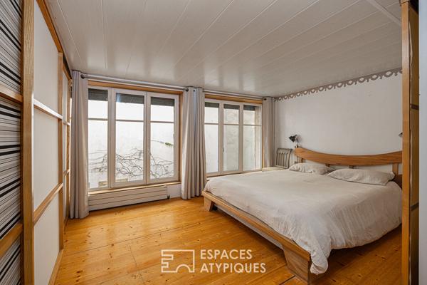 Loft traversant avec patio privé et potentiel locatif à Saint Louis