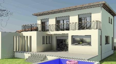 Vaison-la-Romaine (84110) Villa signature neuve au luxe discret avec piscine, vue Ventoux, architecture contemporaine, à 2 pas du centre