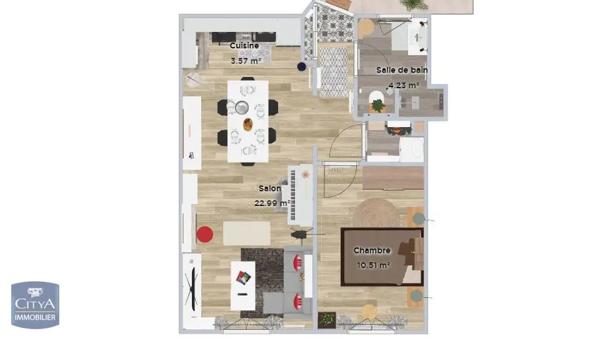 Appartement à louer 2 pièces 47.98m² Antony (92160)