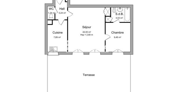 Location Appartement meublé 2 pièces 47.88 m² - Sceaux 92330
