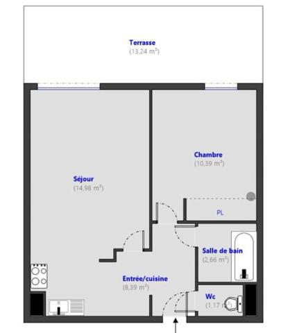 Fréjus Plage - Résidence avec Piscine Appartement 2 pièces avec jardin