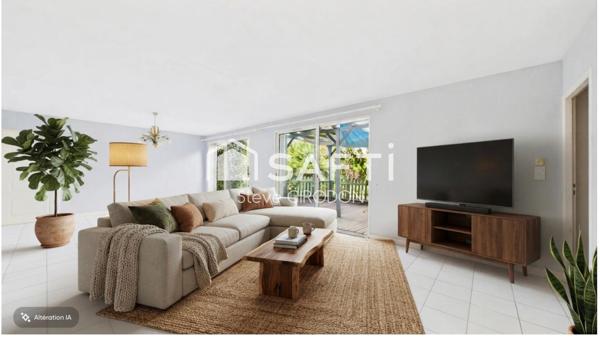Maison de plain-pied – 130 m² – 2 chambres – Garage, préau et jardin sans vis-à-vis
