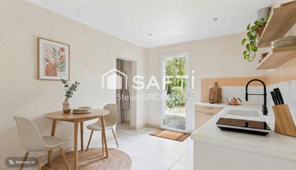 Maison de plain-pied – 130 m² – 2 chambres – Garage, préau et jardin sans vis-à-vis