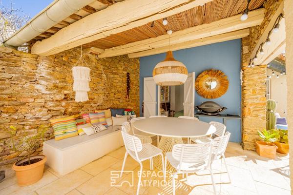 Authentique maison de village du 18e siècle réhabilitée, avec piscine