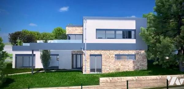 Vallauris Impiniers  Projet d'une construction de maison de  140 m2 sur un Terrain de 1400 m2 