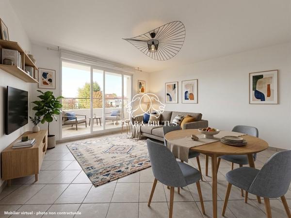 Appartement T2 avec balcon + garage – hyper centre