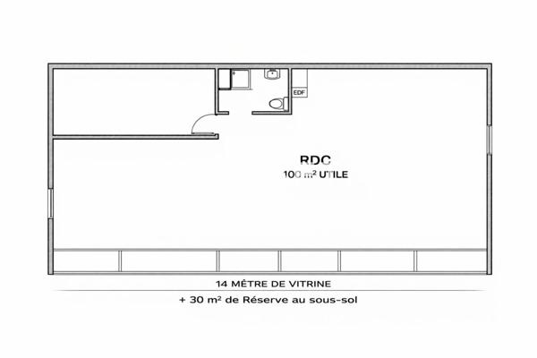 Emplacement n°1 sur la Place Carnot : local commercial lumineux avec grande façade et fort potentiel au cœur du centre-ville.