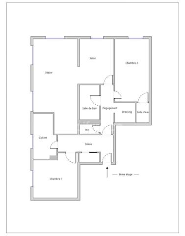 Appartement à vendre 4 pièces PARIS 20EME ARRONDISSEMENT (75) - à rénover