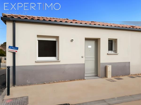 Saint-Jean-de-Védas (34430) Maison T2 de 2017 avec jardin, vendue louée Calme & sécurité