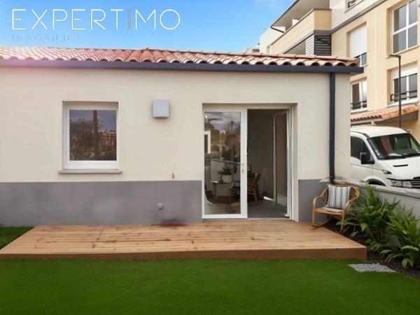 Saint-Jean-de-Védas (34430) Maison T2 de 2017 avec jardin, vendue louée Calme & sécurité