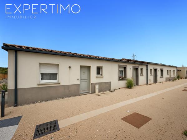 Saint-Jean-de-Védas (34430) Maison T2 de 2017 avec jardin, vendue louée Calme & sécurité