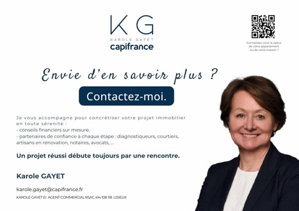 EXCLUSIVITE proche Deauville, à Tourgéville, plage et commerces à pieds appartement 2 chambres de 58 m² à vendre