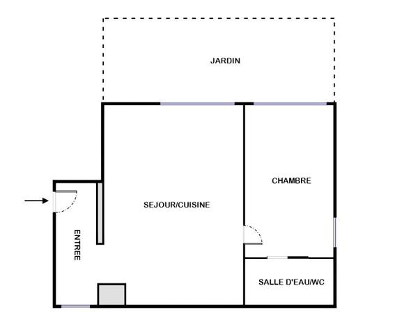 Appartement 2 pièces - 49 m²