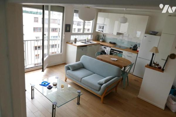 Vente bel  Appartement 2 Pièces en étage élevé   à Paris 15e Arrondissement
