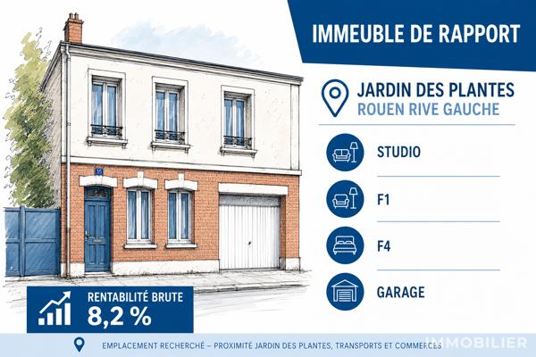 Immeuble à vendre 107,04 m² Rouen