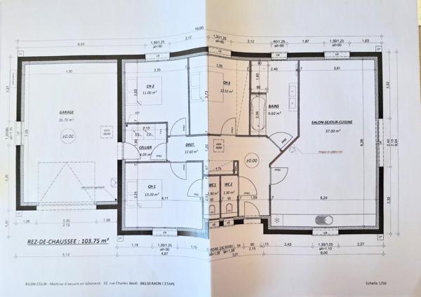 À vendre Maison 4 pièces 141 m² - Fraize 88230