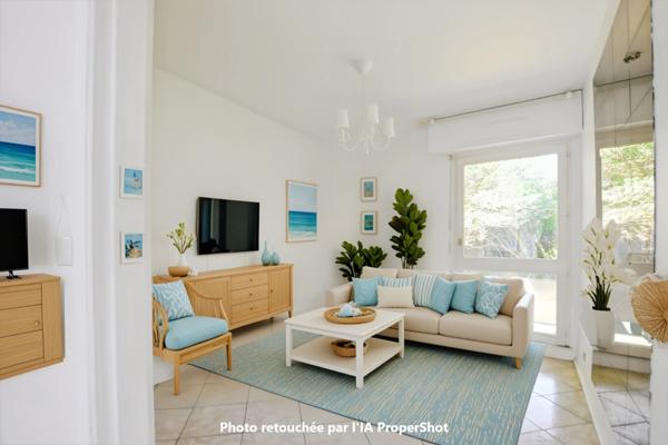 Appartement à vendre 3 pièces, 2 chambres avec terrasse face à la mer -TROUVILLE SUR MER (14) - 223 400 € honoraires d'agence inclus
