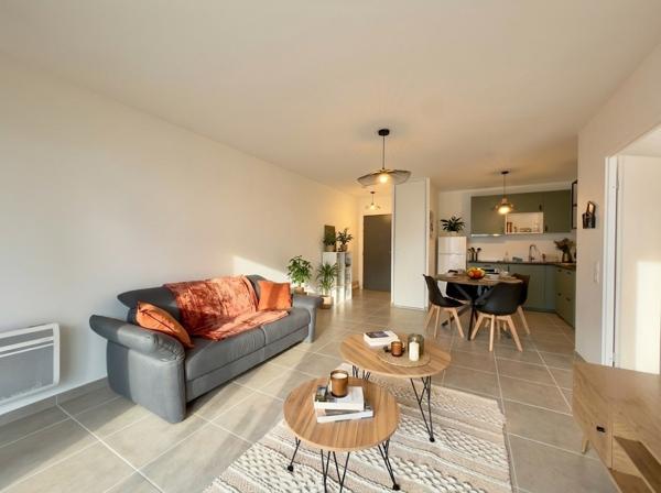 Pluneret (56400) Appartement neuf avec terrasse 2 pièces à louer en meublé