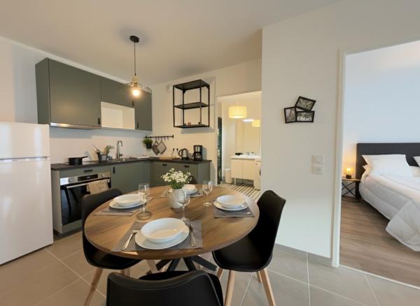 Pluneret (56400) Appartement neuf avec terrasse 2 pièces à louer en meublé