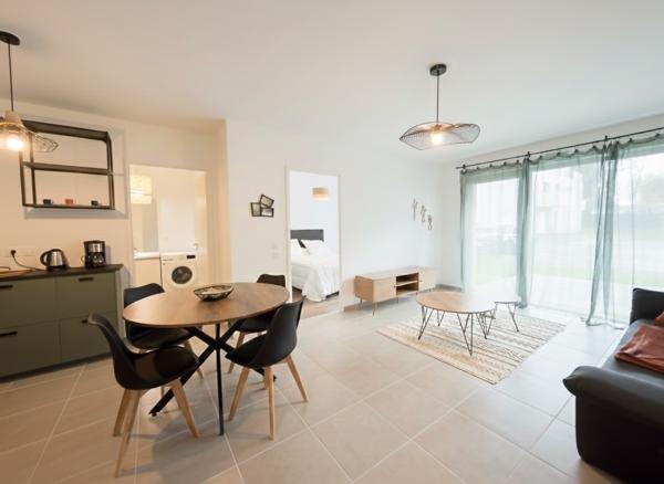 Pluneret (56400) Appartement neuf avec terrasse 2 pièces à louer en meublé
