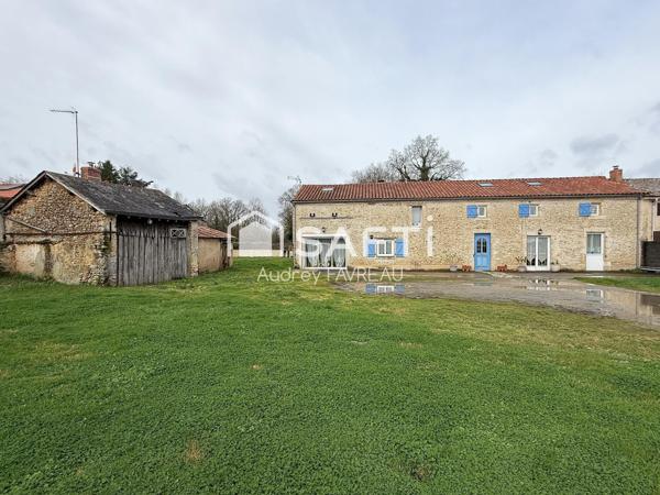 Authentique fermette en pierre, beaux volumes