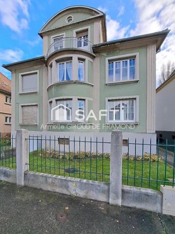 À Riedisheim, appartement rez-de-jardin de caractère, 5 pièces 109 m² et 127 m2 en surface de référence, avec jardin privatif 100 m² – Esprit maison –2 caves.