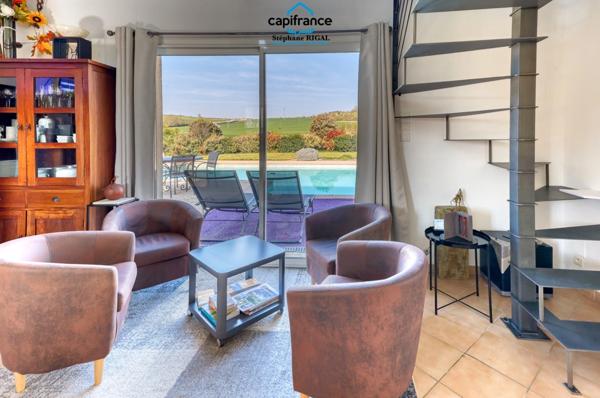 Propriete à vendre 11 pièces MONSEGUR (47) Propriété avec maison et maison d'amis de 260m2 habitables sur 12 757m² de terrain - 2 piscines