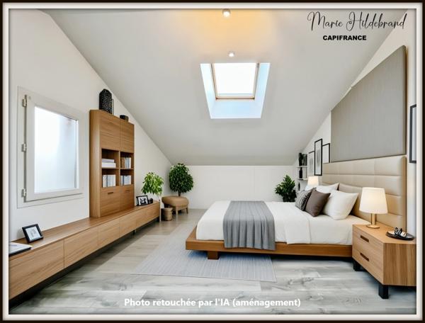 Immeuble de 130m² habitable - 2 appartements - cours