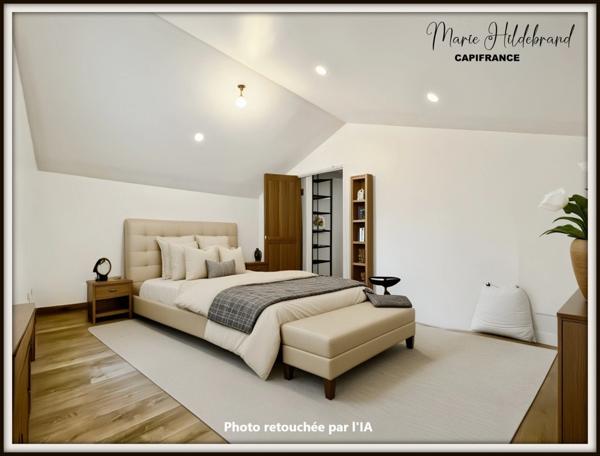 Immeuble de 130m² habitable - 2 appartements - cours