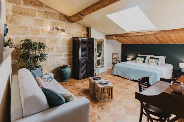 Propriété d'exception-maison de charme avec activité chambres d'hôtes avec vue sur les vignes