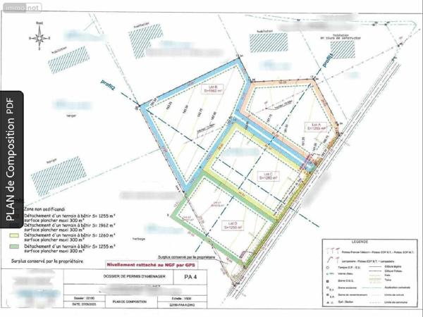 Terrain à Batir à vendre à Drucourt dans l'Eure (27230), ref : 052/319