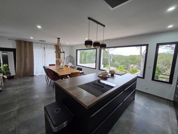 Maison contemporaine à la vue fantastique