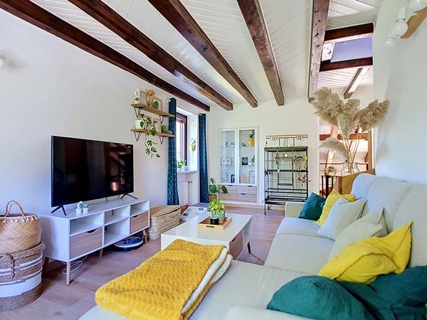 Perrignier, Maison 104 m², 3 ch. jardin 561 m² & garage , Pompe à chaleur, DPE C  Gare Léman Express