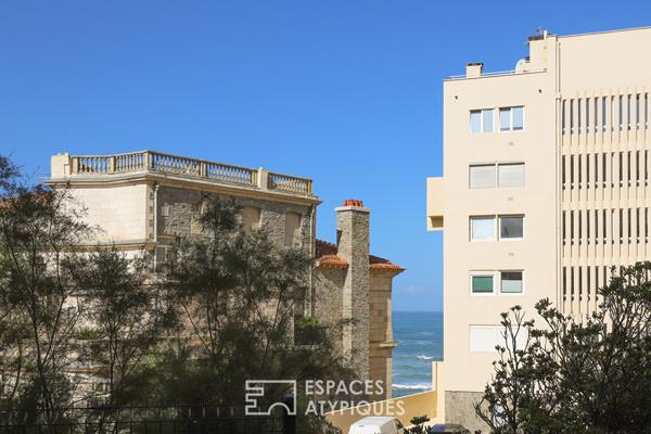 Vue mer et cachet authentique pour cet appartement atypique à Biarritz